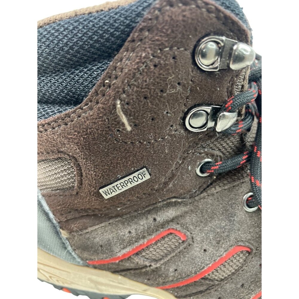 Denali Mens Waterproof Hiking Boots Brown/Black/Red Size 7 Outdoor Trail Shoes - Picture 4 of 14